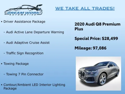 Photos of 2020 Audi Q8 55 Premium Plus for sale in Charlotte, NC at Dream Work Automotive
