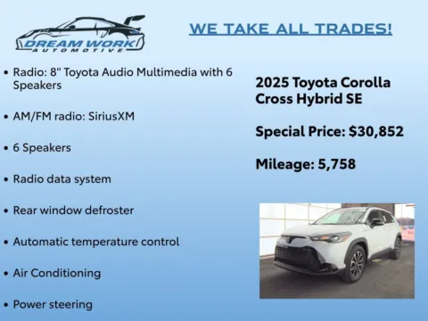 Photos of 2025 Toyota Corolla Cross Hybrid SE for sale in Charlotte, NC at Dream Work Automotive