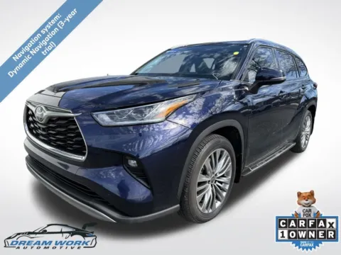 Blue 2021 Toyota Highlander Platinum for sale in Charlotte, NC