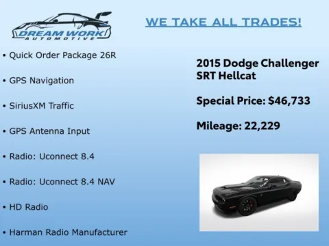 Photos of 2015 Dodge Challenger SRT Hellcat for sale in Charlotte, NC at Dream Work Automotive