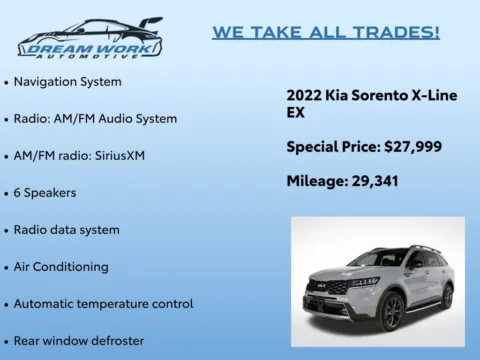 Photos of 2022 Kia Sorento X-Line EX for sale in Charlotte, NC at Dream Work Automotive