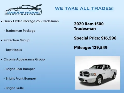 Photos of 2020 Ram 1500 Classic Tradesman for sale in Charlotte, NC at Dream Work Automotive