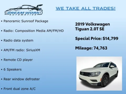 Photos of 2019 Volkswagen Tiguan 2.0T SE for sale in Charlotte, NC at Dream Work Automotive