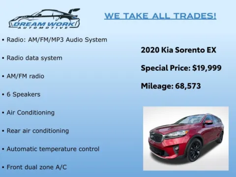 Photos of 2020 Kia Sorento EX for sale in Charlotte, NC at Dream Work Automotive