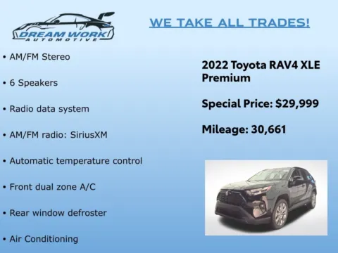 Photos of 2022 Toyota RAV4 XLE Premium for sale in Charlotte, NC at Dream Work Automotive