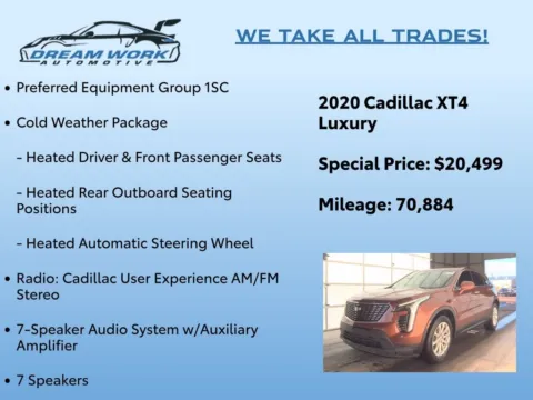 Photos of 2020 Cadillac XT4 Luxury for sale in Charlotte, NC at Dream Work Automotive