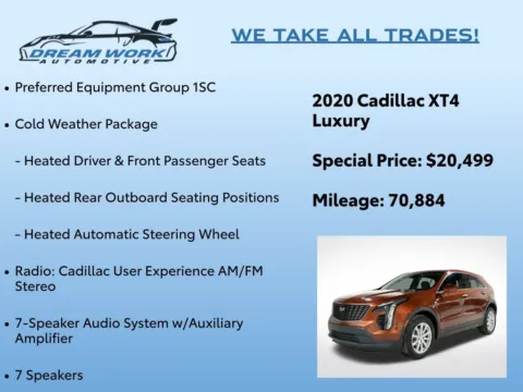 Photos of 2020 Cadillac XT4 Luxury for sale in Charlotte, NC at Dream Work Automotive