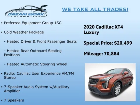 Photos of 2020 Cadillac XT4 Luxury for sale in Charlotte, NC at Dream Work Automotive