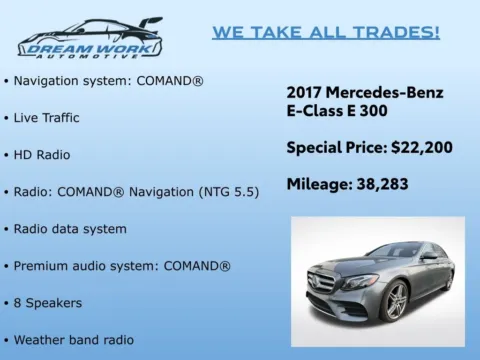 Photos of 2017 Mercedes-Benz E-Class E 300 for sale in Charlotte, NC at Dream Work Automotive