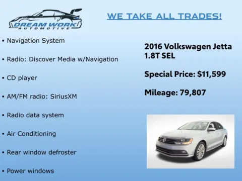 Photos of 2016 Volkswagen Jetta 1.8T SEL for sale in Charlotte, NC at Dream Work Automotive
