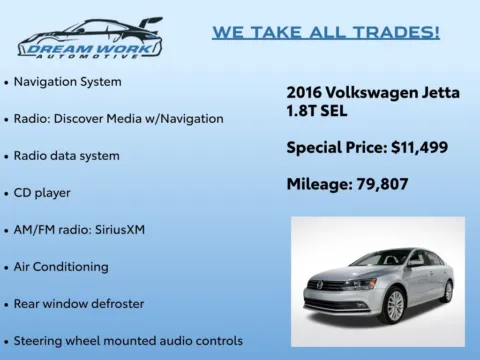Photos of 2016 Volkswagen Jetta 1.8T SEL for sale in Charlotte, NC at Dream Work Automotive