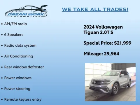 Photos of 2024 Volkswagen Tiguan 2.0T S for sale in Charlotte, NC at Dream Work Automotive