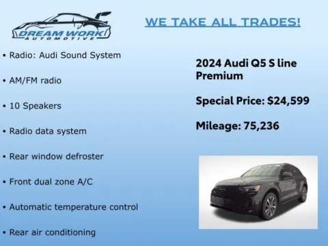 Photos of 2024 Audi Q5 45 S line Premium for sale in Charlotte, NC at Dream Work Automotive