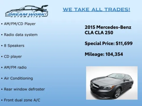 Photos of 2015 Mercedes-Benz CLA 250 for sale in Charlotte, NC at Dream Work Automotive