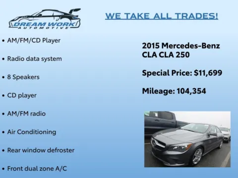 Photos of 2015 Mercedes-Benz CLA 250 for sale in Charlotte, NC at Dream Work Automotive