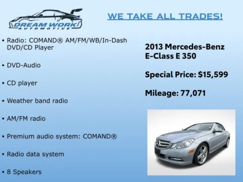 Photos of 2013 Mercedes-Benz E-Class E 350 for sale in Charlotte, NC at Dream Work Automotive