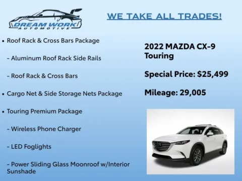 Photos of 2022 Mazda CX-9 Touring for sale in Charlotte, NC at Dream Work Automotive