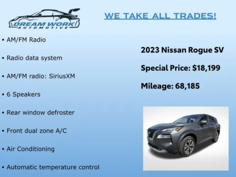 Photos of 2023 Nissan Rogue SV for sale in Charlotte, NC at Dream Work Automotive
