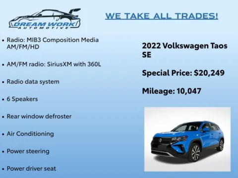 Photos of 2022 Volkswagen Taos 1.5T SE for sale in Charlotte, NC at Dream Work Automotive