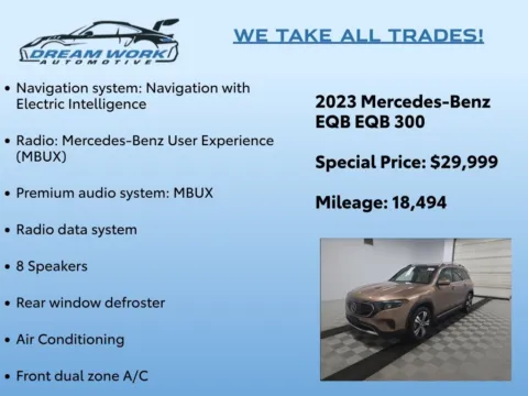 Photos of 2023 Mercedes-Benz EQB 300 for sale in Charlotte, NC at Dream Work Automotive