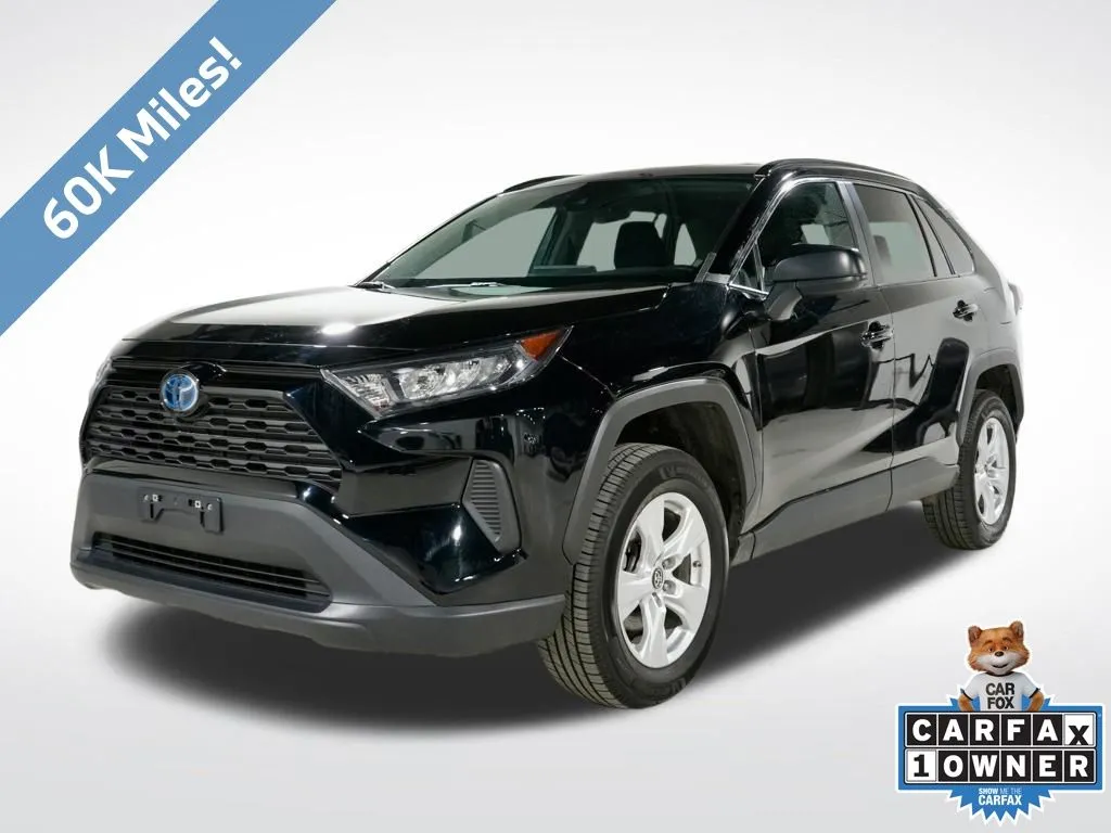 Black 2021 Toyota RAV4 Hybrid LE for sale in Charlotte, NC