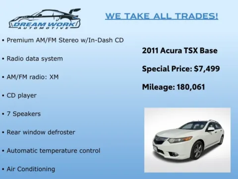 Photos of 2011 Acura TSX 2.4 for sale in Charlotte, NC at Dream Work Automotive
