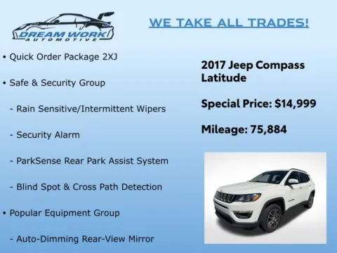 Photos of 2017 Jeep New Compass Latitude for sale in Charlotte, NC at Dream Work Automotive