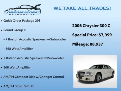 Photos of 2006 Chrysler 300C for sale in Charlotte, NC at Dream Work Automotive
