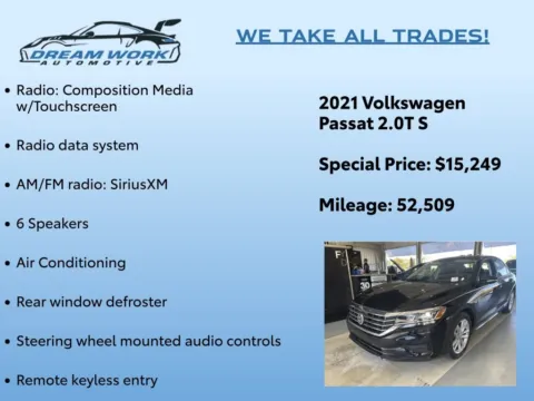 Photos of 2021 Volkswagen Passat 2.0T S for sale in Charlotte, NC at Dream Work Automotive