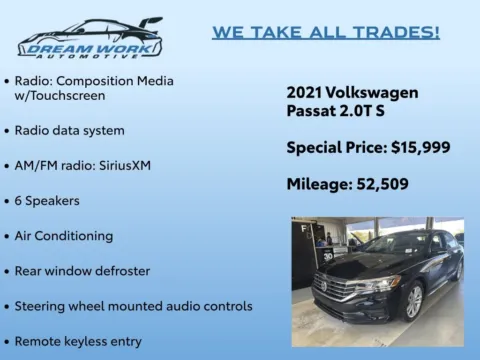 Photos of 2021 Volkswagen Passat 2.0T S for sale in Charlotte, NC at Dream Work Automotive
