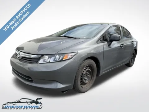 Black 2012 Honda Civic LX for sale in Charlotte, NC