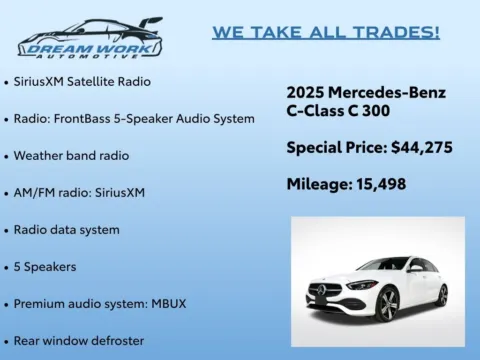 Photos of 2025 Mercedes-Benz C-Class C 300 for sale in Charlotte, NC at Dream Work Automotive