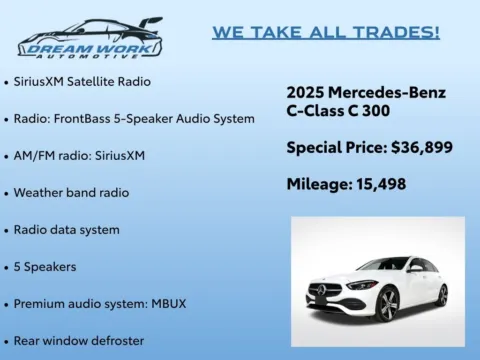 Photos of 2025 Mercedes-Benz C-Class C 300 for sale in Charlotte, NC at Dream Work Automotive