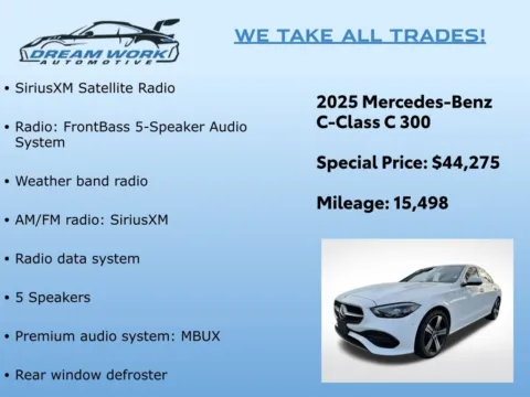 Photos of 2025 Mercedes-Benz C-Class C 300 for sale in Charlotte, NC at Dream Work Automotive