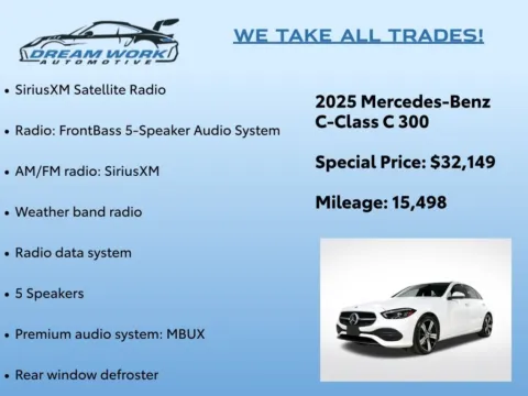 Photos of 2025 Mercedes-Benz C-Class C 300 for sale in Charlotte, NC at Dream Work Automotive