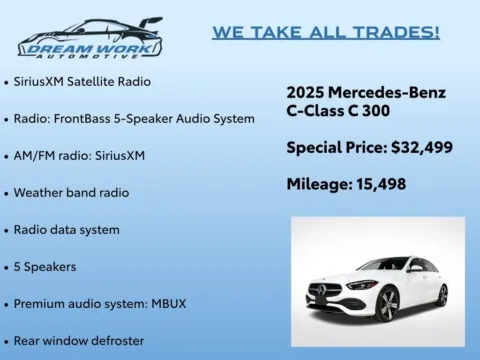 Photos of 2025 Mercedes-Benz C-Class C 300 for sale in Charlotte, NC at Dream Work Automotive