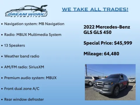 Photos of 2022 Mercedes-Benz GLS 450 for sale in Charlotte, NC at Dream Work Automotive