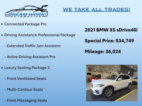 Photos of 2021 BMW X5 sDrive40i for sale in Charlotte, NC at Dream Work Automotive