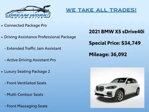 Photos of 2021 BMW X5 sDrive40i for sale in Charlotte, NC at Dream Work Automotive