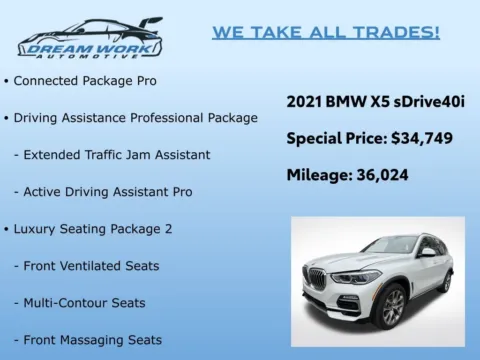 Photos of 2021 BMW X5 sDrive40i for sale in Charlotte, NC at Dream Work Automotive