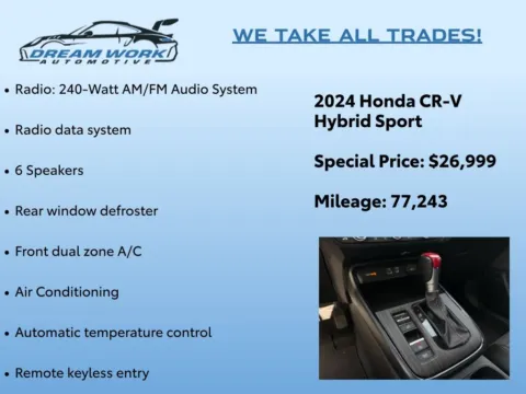Photos of 2024 Honda CR-V Hybrid Sport for sale in Charlotte, NC at Dream Work Automotive