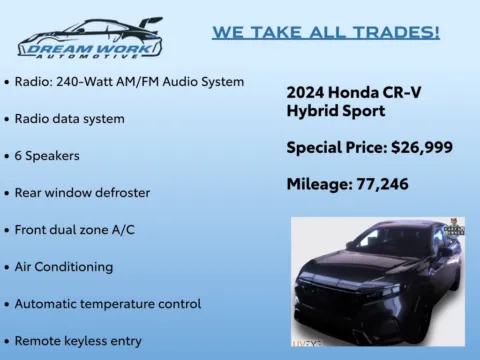 Photos of 2024 Honda CR-V Hybrid Sport for sale in Charlotte, NC at Dream Work Automotive