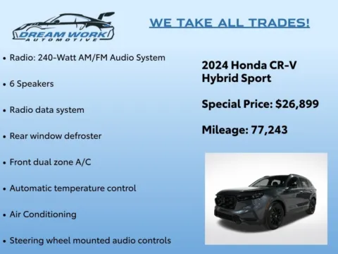 Photos of 2024 Honda CR-V Hybrid Sport for sale in Charlotte, NC at Dream Work Automotive