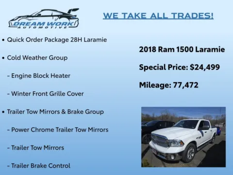 Photos of 2018 Ram 1500 Laramie for sale in Charlotte, NC at Dream Work Automotive