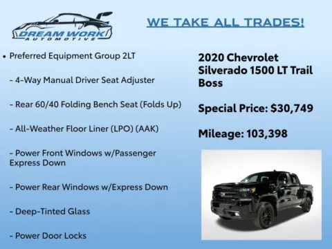 Photos of 2020 Chevrolet Silverado 1500 LT Trail Boss for sale in Charlotte, NC at Dream Work Automotive