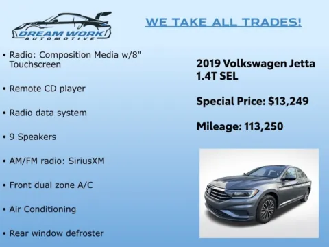 Photos of 2019 Volkswagen Jetta SEL for sale in Charlotte, NC at Dream Work Automotive