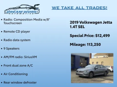 Photos of 2019 Volkswagen Jetta SEL for sale in Charlotte, NC at Dream Work Automotive