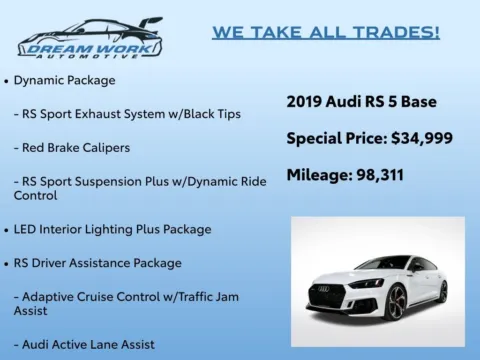 Photos of 2019 Audi RS 5 2.9T for sale in Charlotte, NC at Dream Work Automotive