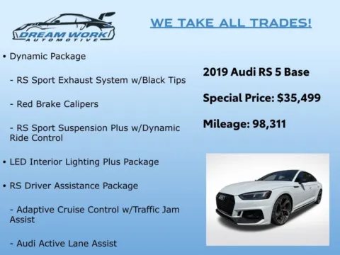 Photos of 2019 Audi RS 5 2.9T for sale in Charlotte, NC at Dream Work Automotive