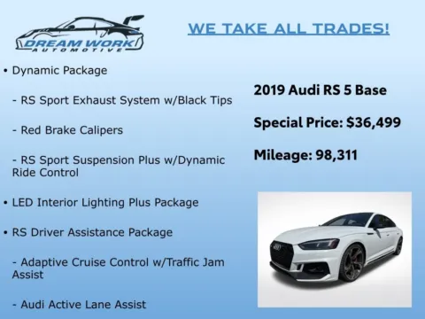 Photos of 2019 Audi RS 5 2.9T for sale in Charlotte, NC at Dream Work Automotive